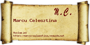Marcu Celesztina névjegykártya